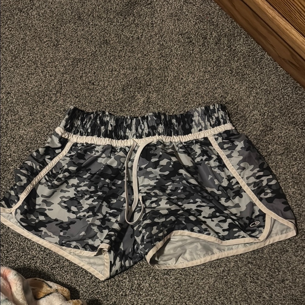 Champion Black and Gray Camo Shorts